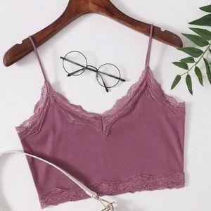 Shein Lace trim cami top